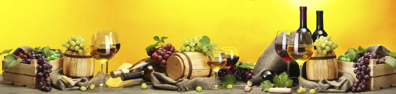 Изображение скинали, виноград, бокал, вино, бочка, бутылка