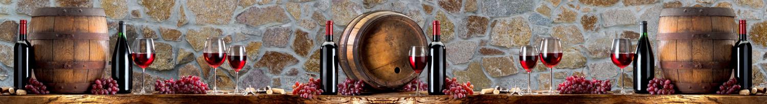 Изображение скинали, виноград, вино, бочка, бутылка