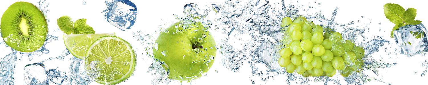 Изображение скинали, вода, лед, лайм, капли, яблоко, виноград