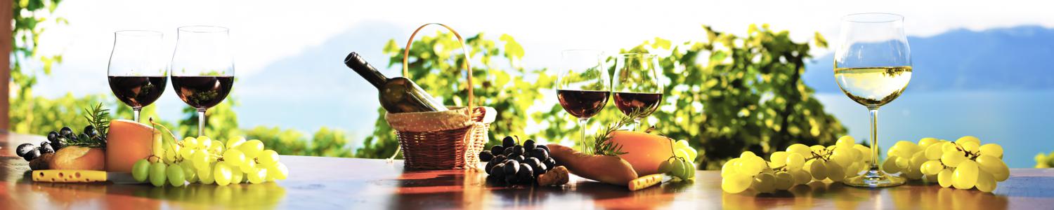 Изображение скинали, виноград, вино, бокалы