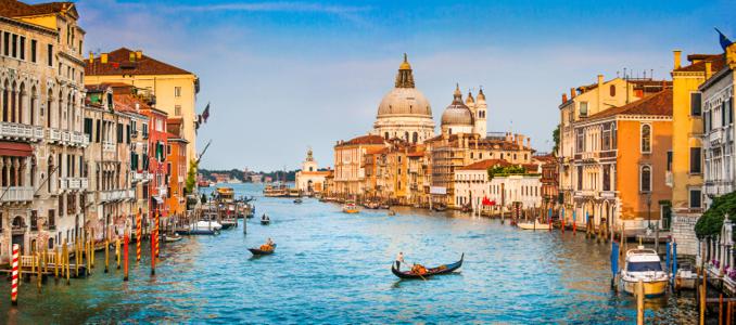 Изображение скинали, город, лодки, венеция