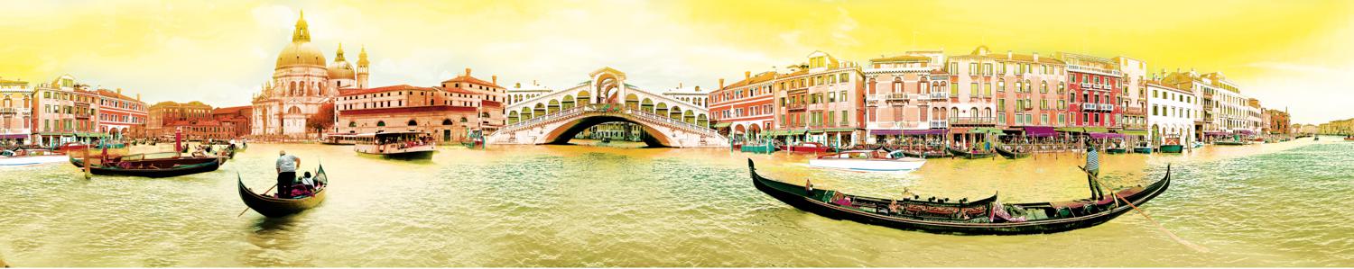 Изображение скинали, город, река, лодки, архитектура, венеция