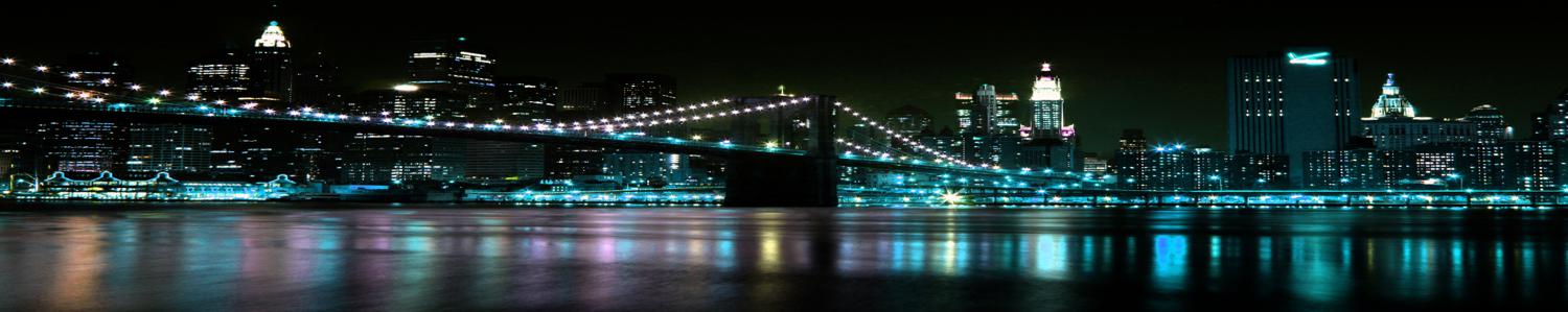 Изображение скинали, мост, город, ночной