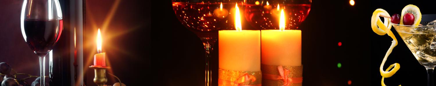 Изображение скинали, бокал, вино, свеча, коктейль