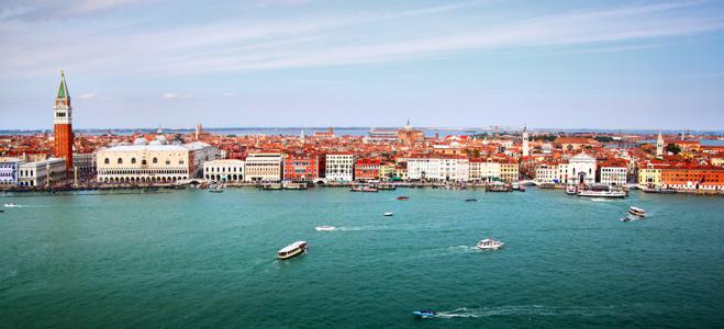 Изображение скинали, море, город, лодка, венеция