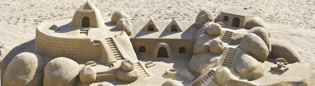 Изображение скинали, песок, замок, песочный