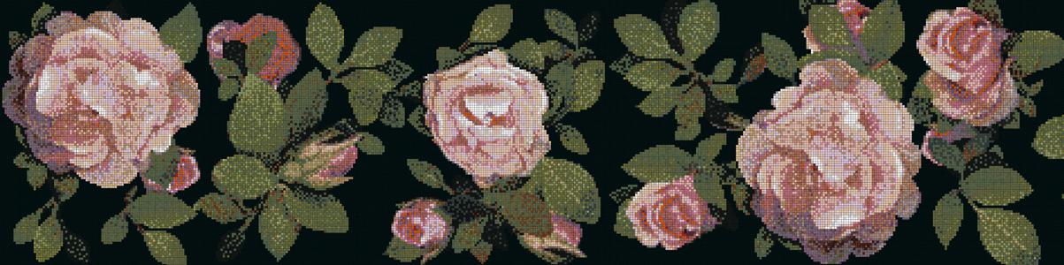 Изображение скинали, цветы, розы, мозаика, пано